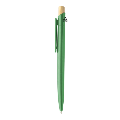 image du produit Stylo à bille en plastique ABS recyclé avec capuchon en bambou