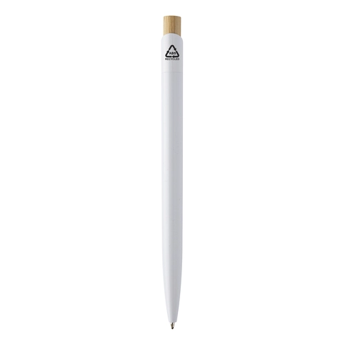image du produit Stylo à bille en plastique ABS recyclé avec capuchon en bambou