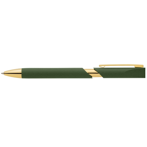 image du produit Stylo avec finitions dorées en plastique recyclé