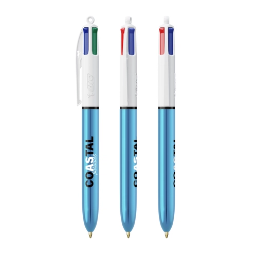 image du produit Stylo BIC® 4 Couleurs Shine bille