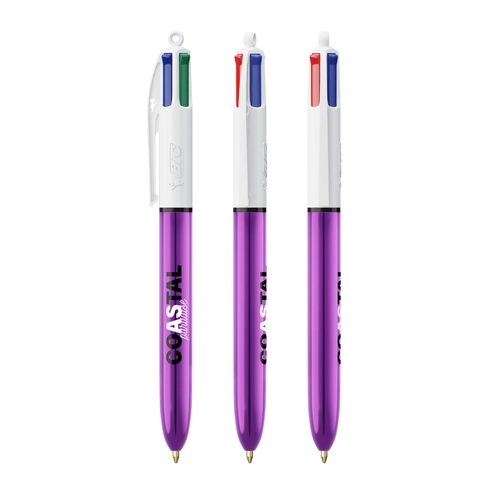 image du produit Stylo BIC® 4 Couleurs Shine bille