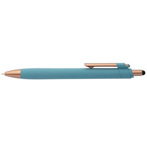 image du produit Stylo bille stylet - plastique recyclé - finition bronze