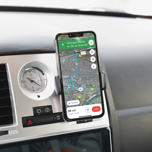 image du produit Support téléphone pour voiture blanc assemblé et marqué en France