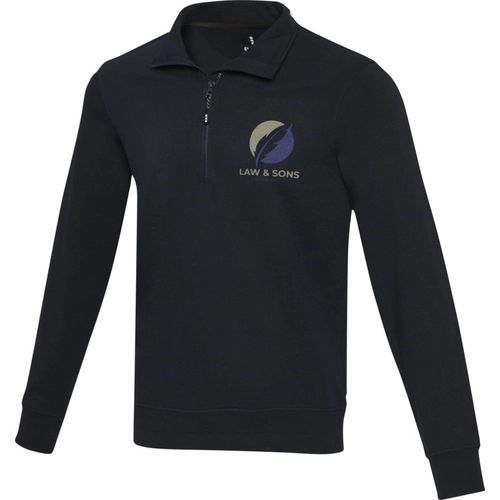 image du produit Sweater unisexe Aware™ recyclé à fermeture quart de zip