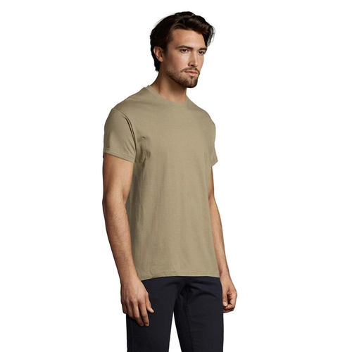 image du produit T-shirt homme col rond, 100% coton semi-peigné ringspun