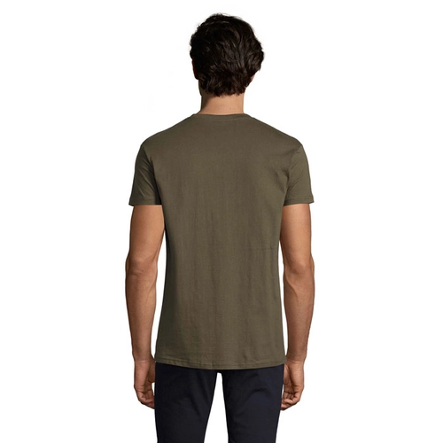 image du produit T-shirt homme col rond, 100% coton semi-peigné ringspun