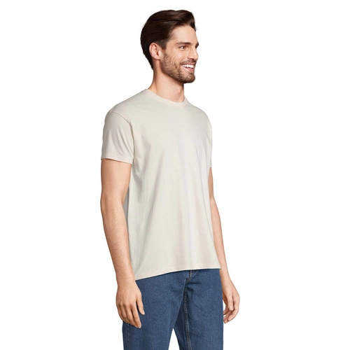 image du produit T-shirt homme col rond, 100% coton semi-peigné ringspun