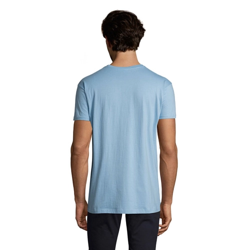 image du produit T-shirt homme col rond, 100% coton semi-peigné ringspun