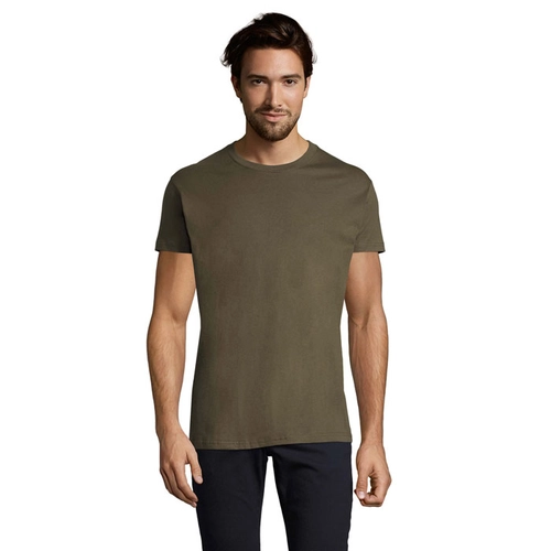 image du produit T-shirt homme col rond, 100% coton semi-peigné ringspun