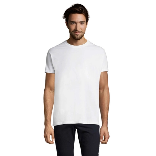 image du produit T-shirt homme col rond, 100% coton semi-peigné ringspun