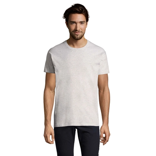 image du produit T-shirt homme col rond, 100% coton semi-peigné ringspun