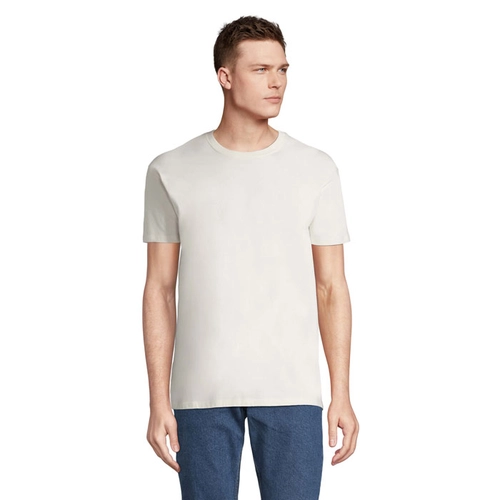 image du produit T-shirt homme col rond, 100% coton semi-peigné ringspun