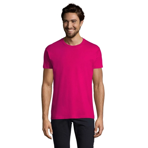 image du produit T-shirt homme col rond, 100% coton semi-peigné ringspun