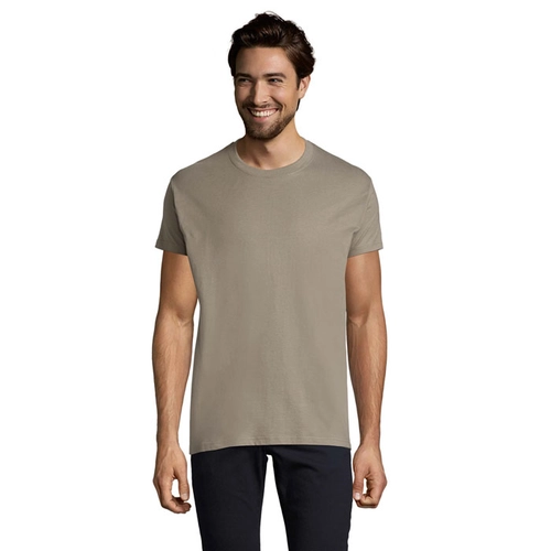 image du produit T-shirt homme col rond, 100% coton semi-peigné ringspun