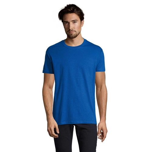 image du produit T-shirt homme col rond, 100% coton semi-peigné ringspun