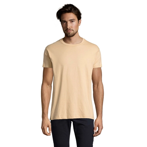 image du produit T-shirt homme col rond, 100% coton semi-peigné ringspun