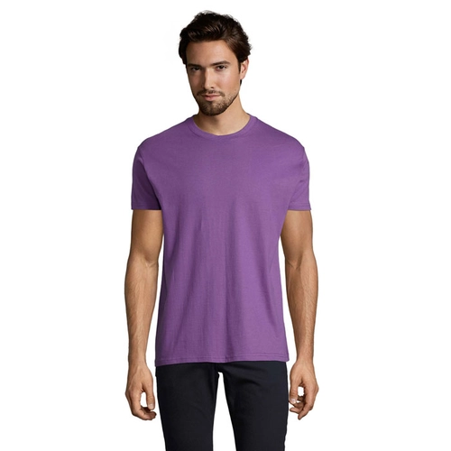 image du produit T-shirt homme col rond, 100% coton semi-peigné ringspun