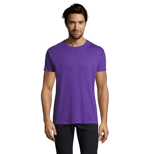 image du produit T-shirt homme col rond, 100% coton semi-peigné ringspun