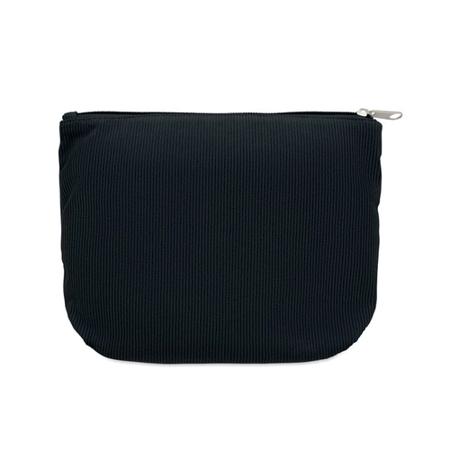 image du produit Trousse à cosmétiques en velours côtelé de polyester avec doublure en polyester