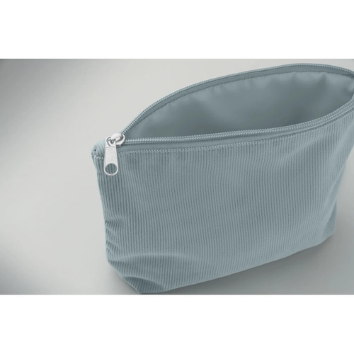 image du produit Trousse à cosmétiques en velours côtelé de polyester avec doublure en polyester