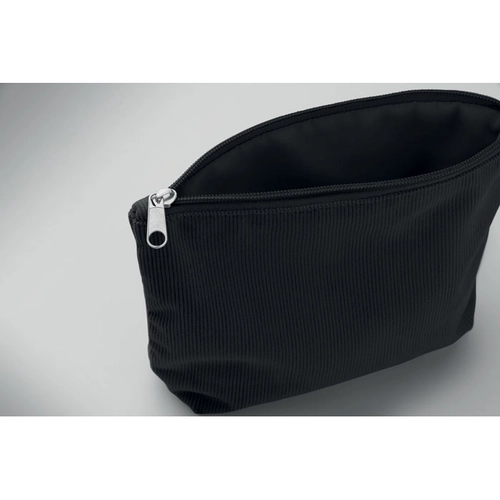 image du produit Trousse à cosmétiques en velours côtelé de polyester avec doublure en polyester