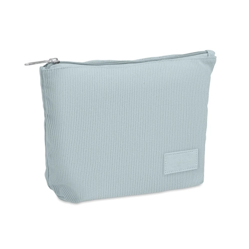 image du produit Trousse à cosmétiques en velours côtelé de polyester avec doublure en polyester