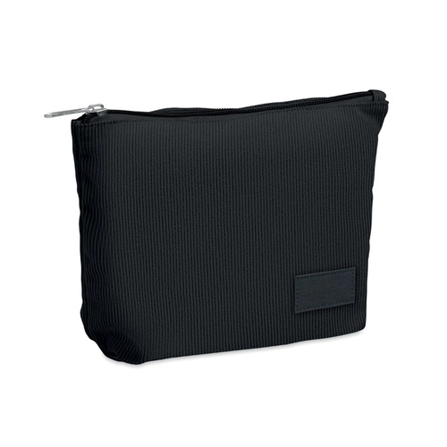 image du produit Trousse à cosmétiques en velours côtelé de polyester avec doublure en polyester